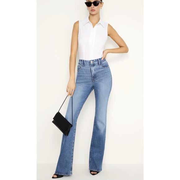 Good American Denim - Good American Soft Tech Good Classic Bootcut Jeans Size 8 AS